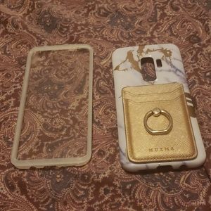 Rose gold Marble Samsung S9+ Wallet Case